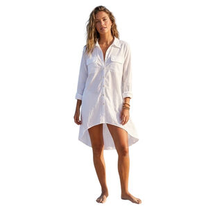 Cp Shades Shirt Dress Small White